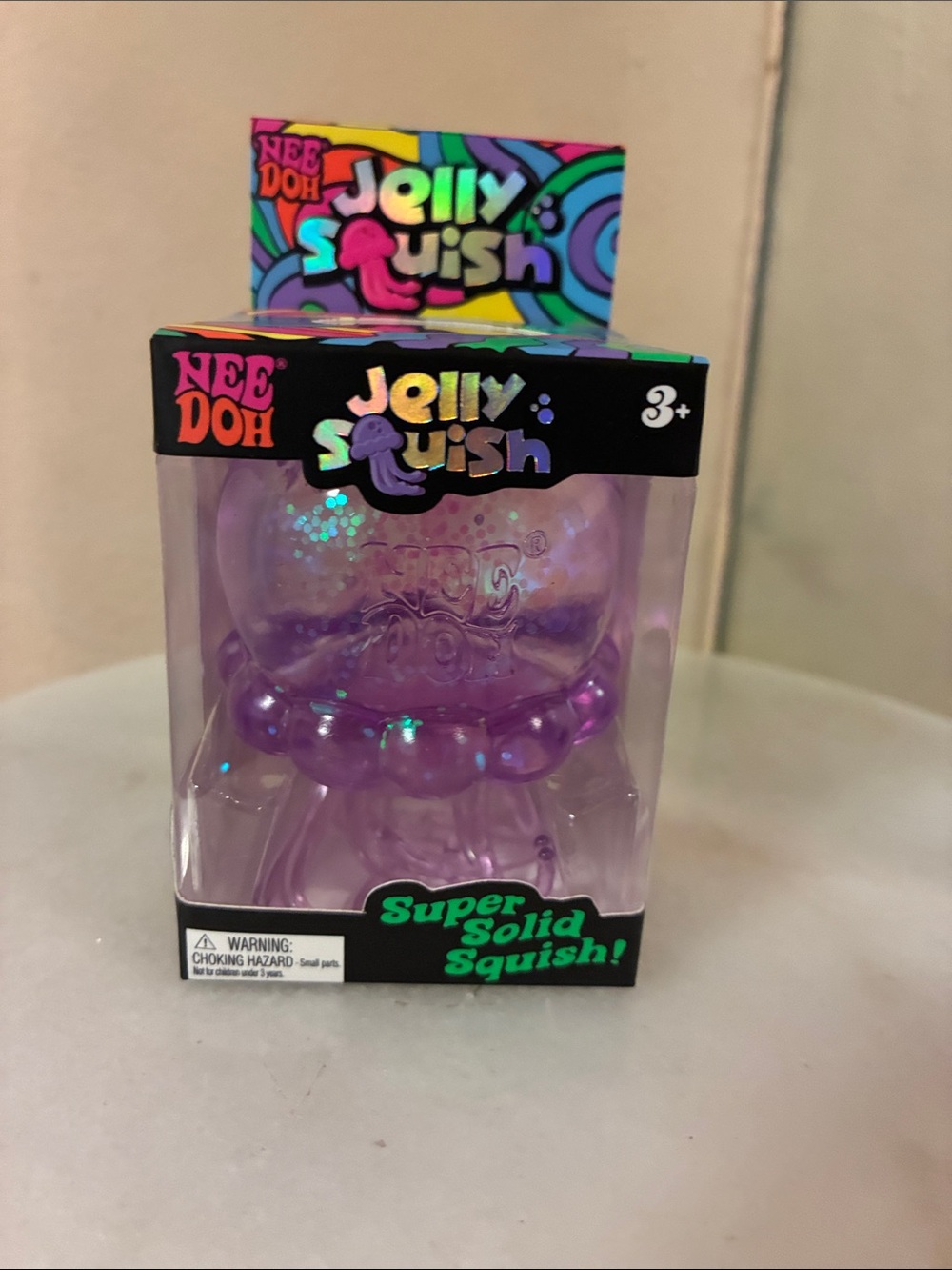 Needoh Jelly Squish Purple Kids Toy - Super Solid Squish 100% Authentic